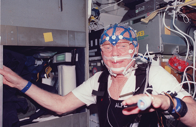 sleep study on STS-95 is the study of aging, with John Glenn