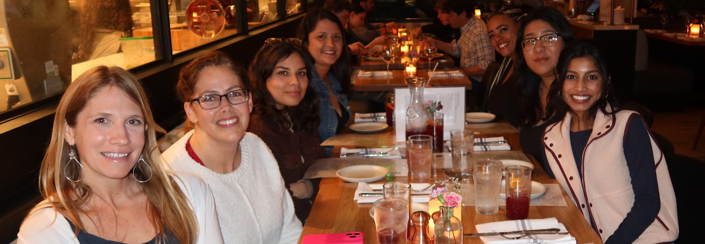 2024 Scholars at dinner for January retreat